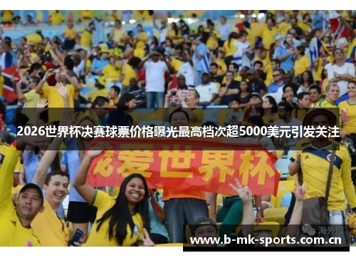 2026世界杯决赛球票价格曝光最高档次超5000美元引发关注